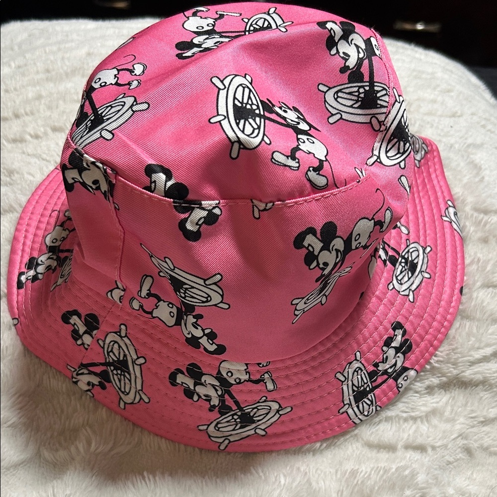 Pink Mickey Mouse Bucket Hat
